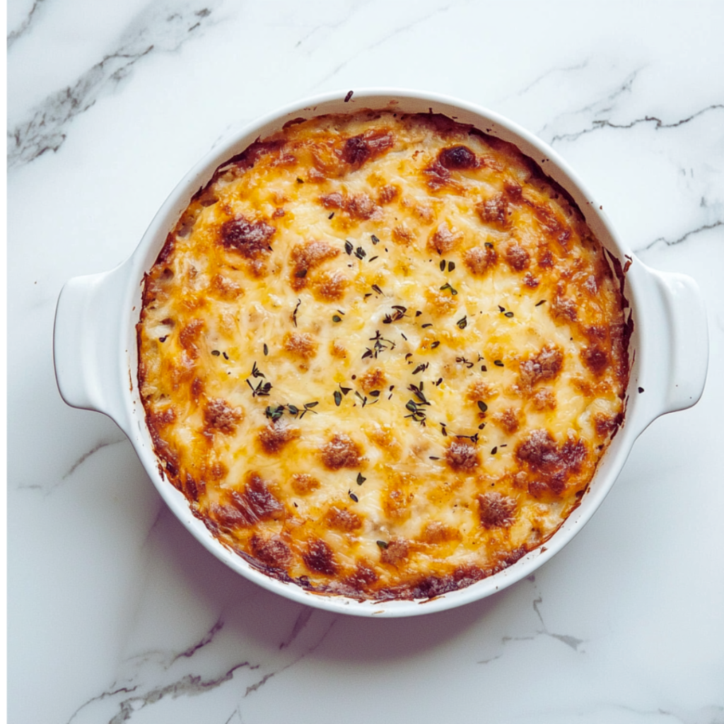 Baking dish with enchiladas covered in sauce
