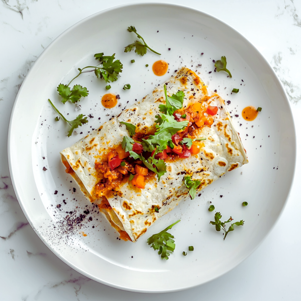 "Perfect enchiladas on a white plate"