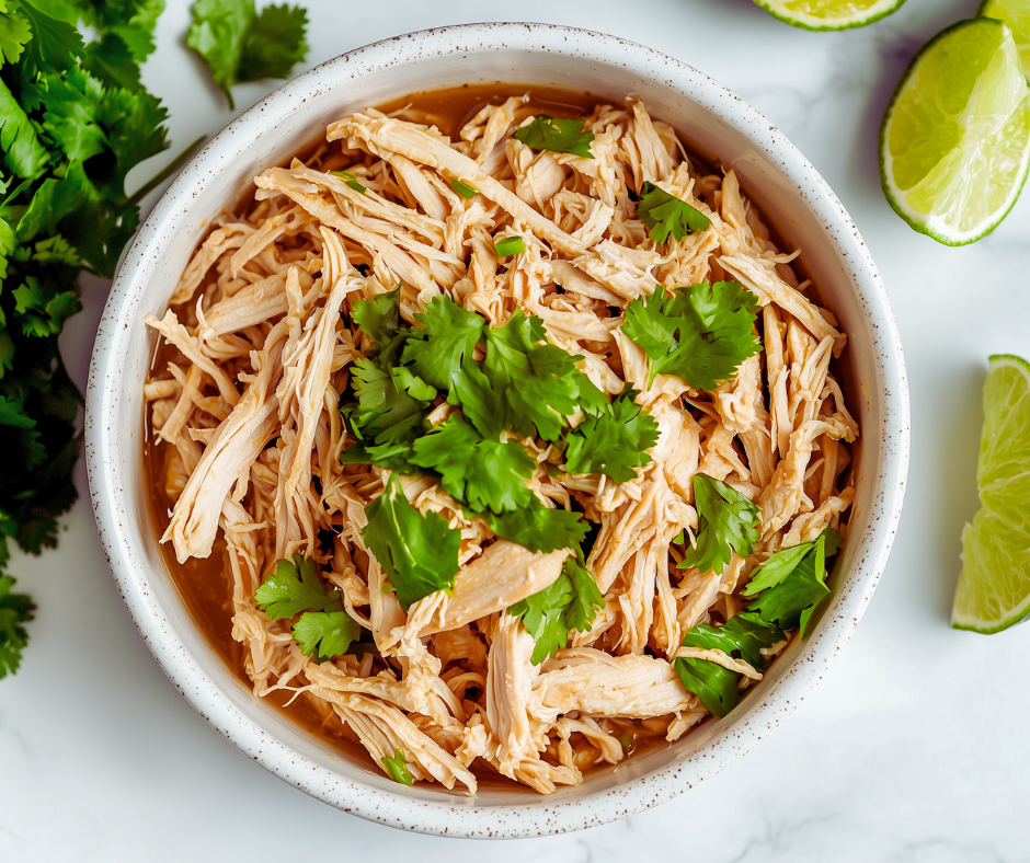 Slow-cooked chicken recipe in crockpot