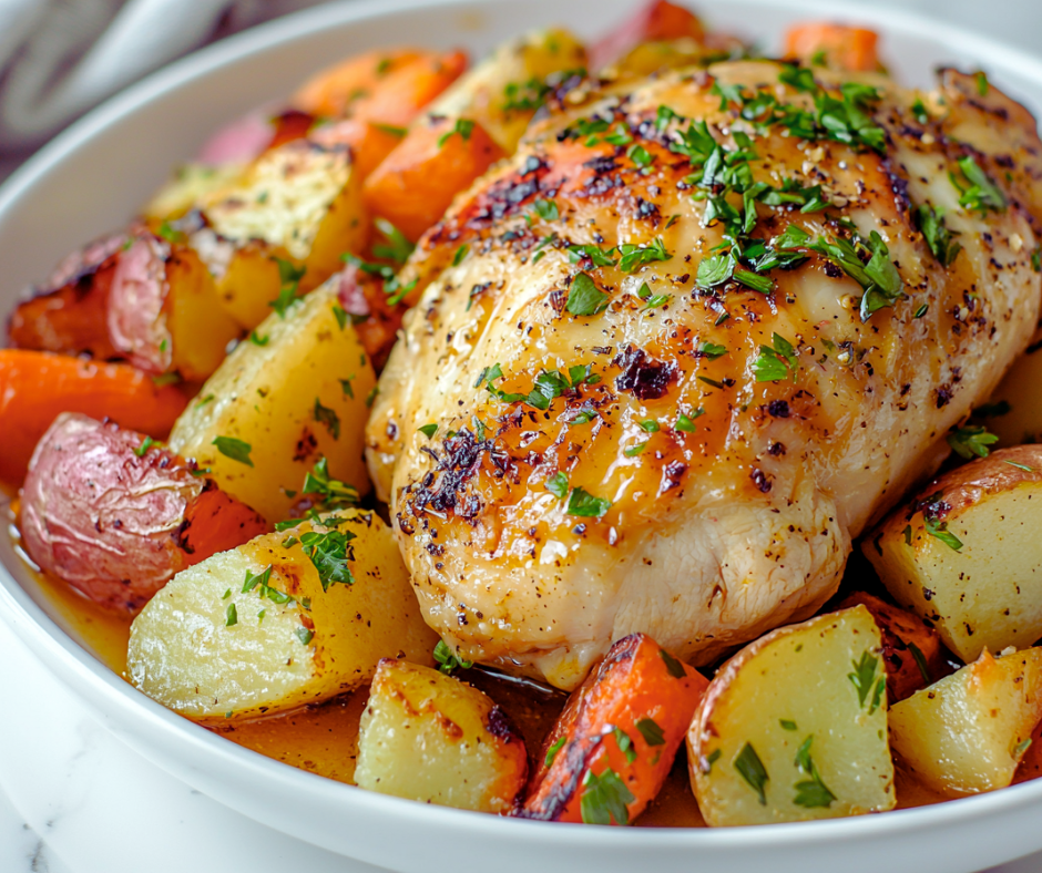 Moist chicken in a slow cooker