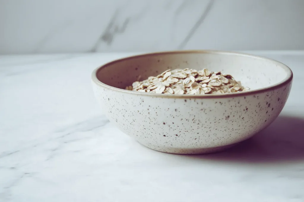 Sticky oat dough in a bowl Why oats are unsuitable for bread making dough